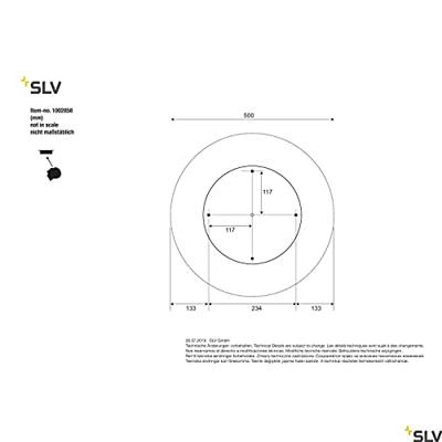 SLV 1002858 MALANG LED-plafondlamp LED vast ingebouwd 39 W Wit