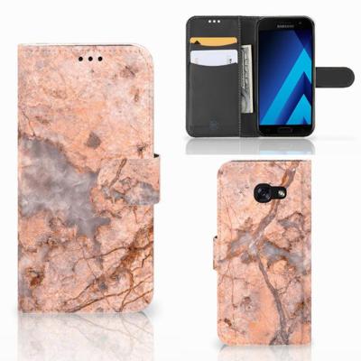 Samsung Galaxy A5 2017 | Bookcase | Marmer Oranje