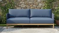 Kolbe sofa 3-seater navy steel/braided navy/acacia look teak Eurofar - Eurofar - thumbnail