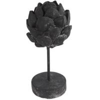 Countryfield beeld artisjok op voet davor zwart 29,5 cm | 6 stuks - thumbnail