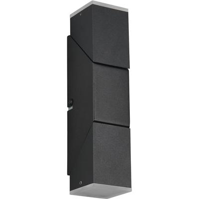 LED Buiten Wandlamp Trion Ramnat - 3000K - Mat Zwart - Metaal