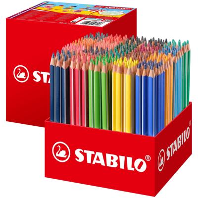 Kleurpotlood stabilo 203 trio dik 300st assorti