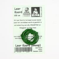 Leren Koord Groen (1 meter) - thumbnail