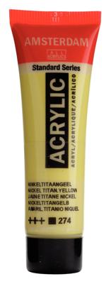 Royal Talens Amsterdam Standard Series Acrylverf Tube 20 ml - Nikkeltitaangeel 274