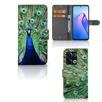 OPPO Reno8 Pro | Telefoonhoesje | Met pasjeshouder | Pauw - thumbnail