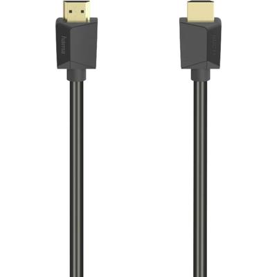 Hama 00200704 HDMI-kabel HDMI Aansluitkabel HDMI-A-stekker, HDMI-A-stekker 5.00 m Zwart 4K UHD