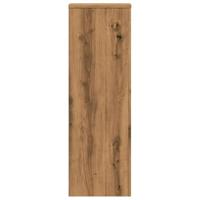 Plantenstandaards 2 st 33x33x100 cm hout artisanaal eiken - thumbnail
