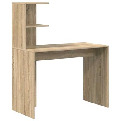 Bureau met plank Sonoma eiken 102 x 50 x 124 cm Bewerkt hout