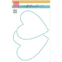 Marianne Design • stencils craft stencil 2 hearts - thumbnail