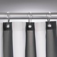 Douchegordijn Sealskin textiel Linje 100% Polyester 180x200 grijs - thumbnail