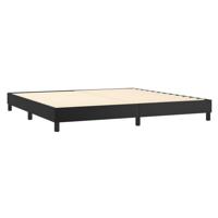 Boxspring met matras kunstleer zwart 200x200 cm - thumbnail