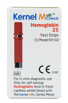 Multicheck hemoglobine teststrips 25 Stuks