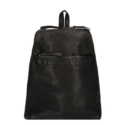 Bear Design Cow Lavato Rugzak zwart Leren tas