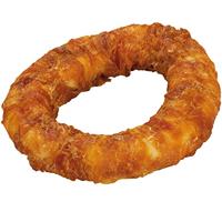 Beeztees Runderhuid ring met kip 2x 7.5cm - thumbnail