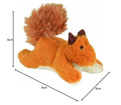 TRIXIE EEKHOORNTJE PLUCHE MET CATNIP 9 CM 4 ST