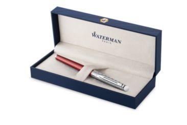 Waterman vulpen Hémisphère Deluxe Red met palladium detail