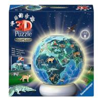 Ravensburger 3d puzzel nachtlamp de aarde bij nacht - 72st. - thumbnail