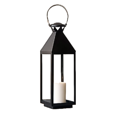 Windlicht metaal - windlicht Tennessee, klein - windlicht zwart