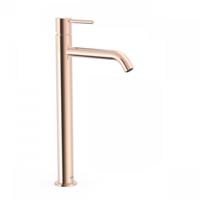 Wastafelmengkraan Tres Study Exclusive 38,5 cm 1-Knop Rond Mat Goud Tres - thumbnail