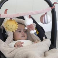 Nijntje Fluffy Wagenspanner + Geluid Roze - thumbnail