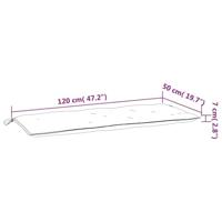 VidaXL Tuinbankkussens 2 st 120x50x7 cm stof meerkleurig - thumbnail
