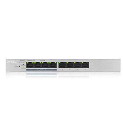 ZyXEL GS1200-8HP v2 Managed Gigabit Ethernet (10/100/1000) Power over Ethernet (PoE) Grijs