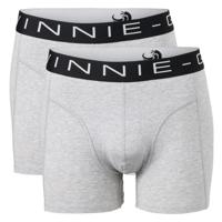 Vinnie-G Boxershorts 2-pack Grey Melange Black-L - thumbnail