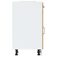 Onderkast Kalmar bewerkt hout artisanaal eikenkleur - thumbnail