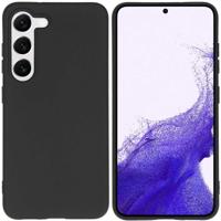 Accezz Color Backcover voor de Samsung Galaxy S23 Telefoonhoesje Zwart - thumbnail