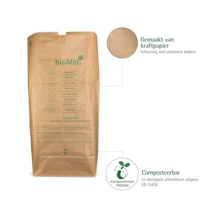 Biomat Gft composteerbare papieren zakken- 240l - 25st.