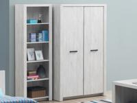 Kast ELVITALIC 2 deuren gebleekte eik - thumbnail