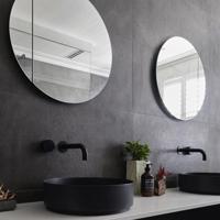 Badkamerspiegel Rond Martens & Meijer Calvo op Aluminium Frame (alle maten) - thumbnail