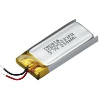 Renata ICP621333PA Speciale oplaadbare batterij Prismatisch Kabel LiPo 3.7 V 240 mAh 1 stuk(s) - thumbnail