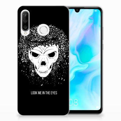 Silicone Back Case Huawei P30 Lite Skull Hair Silicone Back Case Huawei P30 Lite Skull Hair