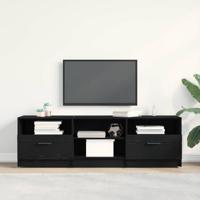 TV-kast met lade Zwart 150 x 33.5 x 45 cm Bewerkt hout - thumbnail