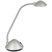 MAULarc bureaulamp, LED, op voet, zilver - thumbnail