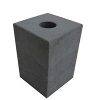 Beton sokkel recht, 15 x 15 x 20 cm - thumbnail