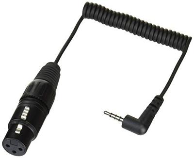 Sennheiser KA 600i gekrulde verloopkabel XLR female naar 3,5 mm TRRS mini-jack haaks