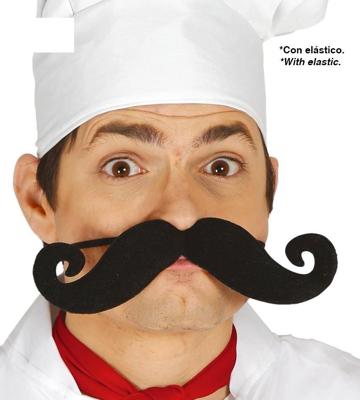 Grote zwarte krulsnor 21,5cm