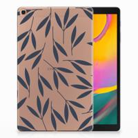Samsung Galaxy Tab A 10.1 (2019) Siliconen Hoesje Leaves Blue - thumbnail