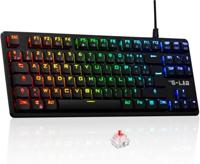 Gamingtoetsenbord - Het G-Lab - KEYZ PLATI. TKL - TKL-formaat - Mechanisch (rode schakelaar) - Laag profiel - RGB - Zwart - thumbnail