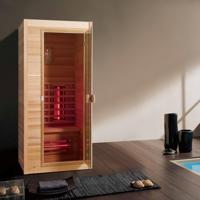 Infraroodsauna Elite Wellness Premiumline Sweden 90x90x198 cm Hemlock Hout - thumbnail