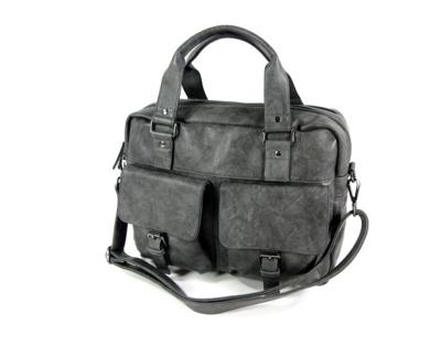 2 vaks PU schooltas werktas CAMILA Grijs 2 vaks PU schooltas werktas CAMILA Grijs