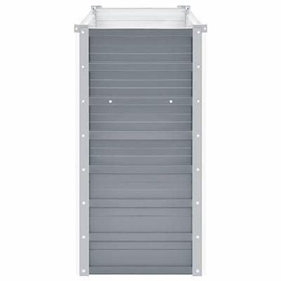 VidaXL Plantenbak verhoogd 160x40x77 cm gegalvaniseerd staal grijs VidaXL Plantenbak verhoogd 160x40x77 cm gegalvaniseerd staal grijs
