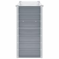 Plantenbak verhoogd 160x40x77 cm gegalvaniseerd staal grijs - thumbnail