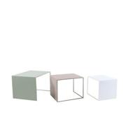 Bronx71 Bijzettafel Lucia metaal wit 34 cm hoog - thumbnail