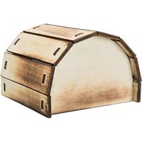 TRIXIE HUIS MIKKEL HAMSTER HOUT GEVLAMD 13X12X9 CM 2 ST - thumbnail