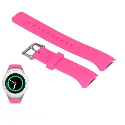 Effen kleur polsband horloge band voor Galaxy Gear S2 R720 (roze)