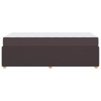 Bedframe met matras met matras Donkerbruin 90 x 200 cm Stof - thumbnail