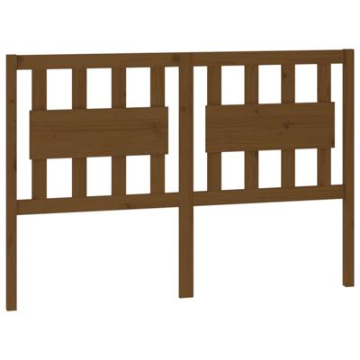 Hoofdbord 125,5x4x100 cm massief grenenhout honingbruin